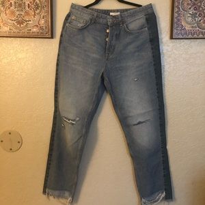 H & M ripped denim